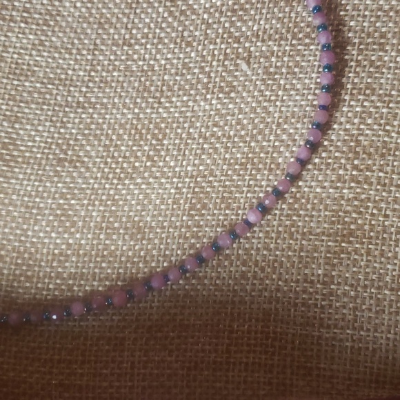 Nstural ruby choker necklace handmade - Picture 3 of 8